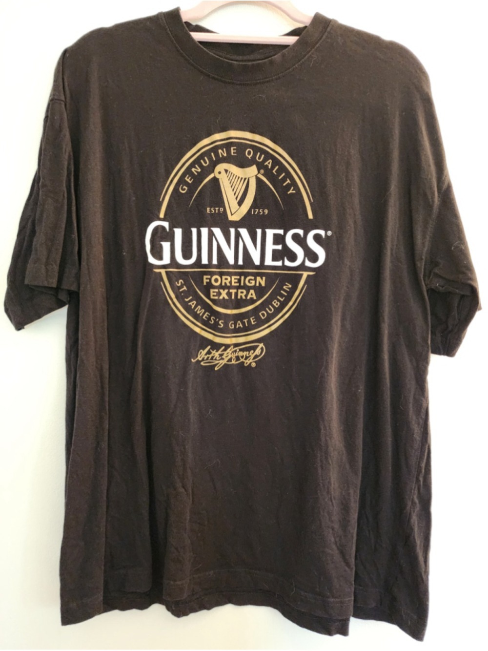 Guinness Foreign Extra Stout Graphic T Shirt Black XXL